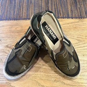 Golden Goose Hanami Slip Ons Camouflage Size 38